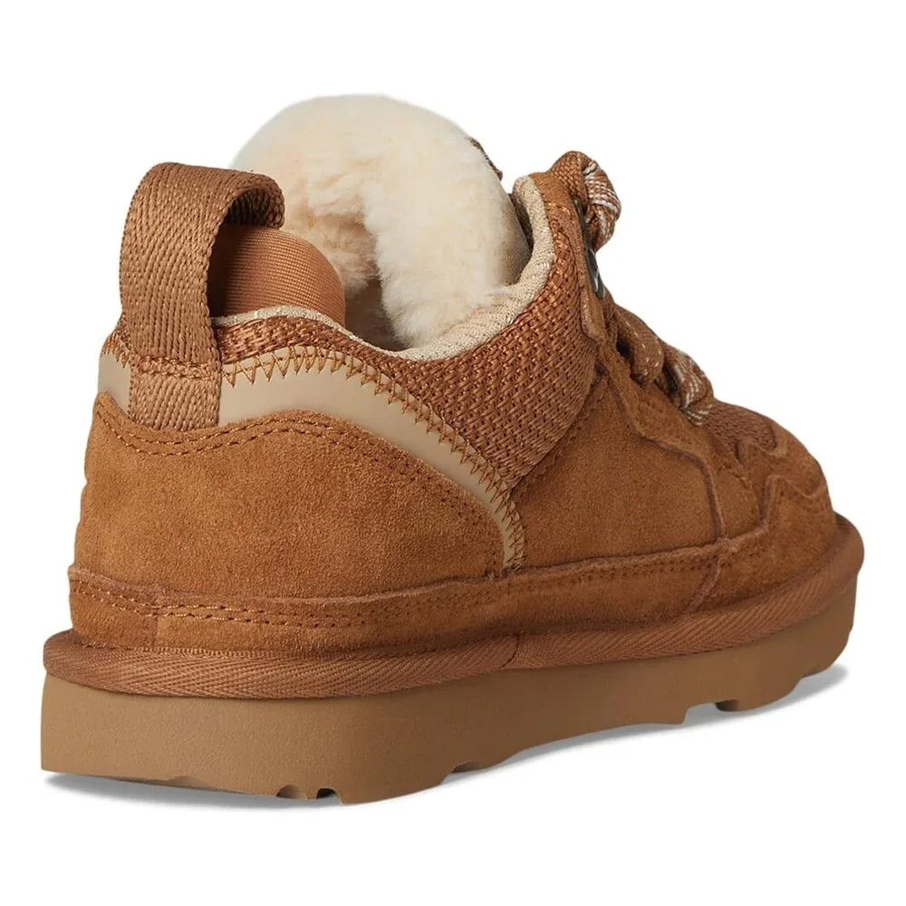 UGG Lowmel Sneakers Kids US 6 Chestnut Cow Suede Lace Up Comfort Shoes RHS5943 - Picture 8 of 14